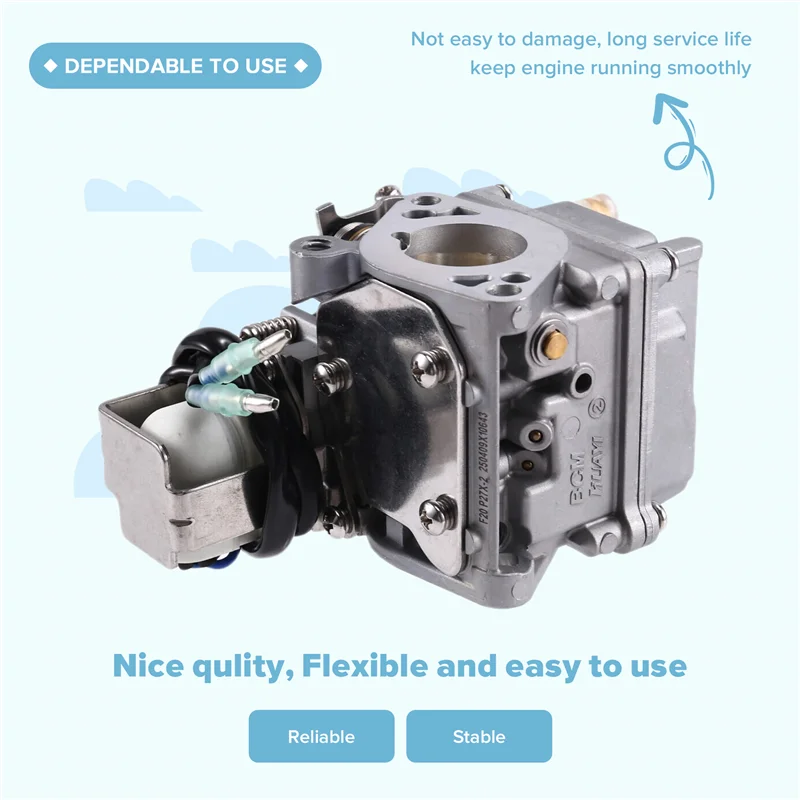 

65W-14901-00 65W-14901-01 65W-14901-10 Carburetor For Yamaha 4-Stroke F20A F25A 20HP 25HP Outboard Motors 65W-14901