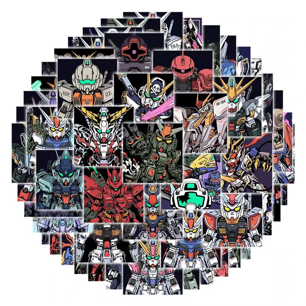 10/30/63pcs GUNDAM Stickers Mobile Suit Gundam Seed F91 00 Wing Z V Mobile Suit Sticker Skateboard Laptop Cool Anime Toy Decals