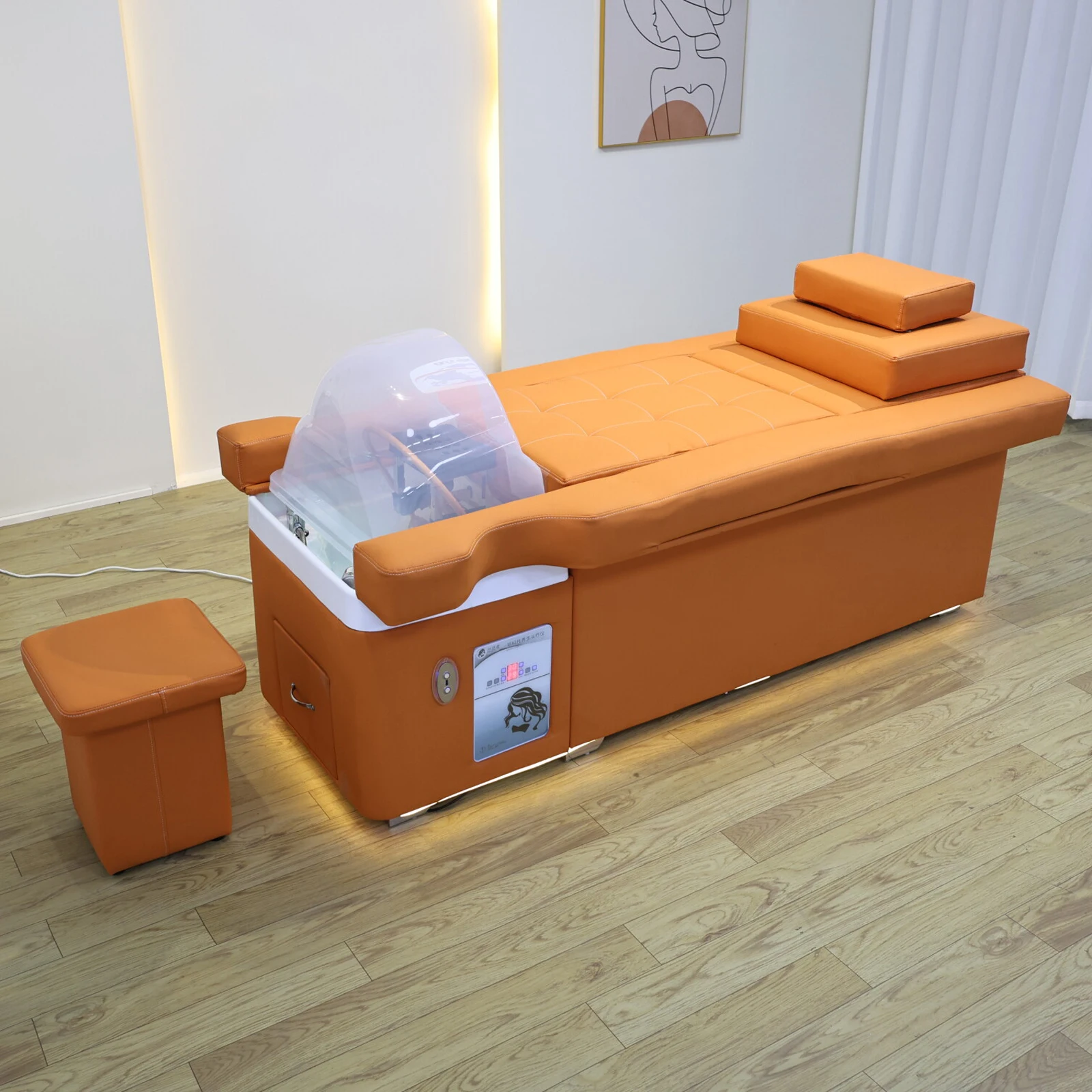 

Head Massage Shampoo Bed Head Therapy Beds with Water Cycle System Massage Table Head SPA Shop Furniture Sofa Material Mattress