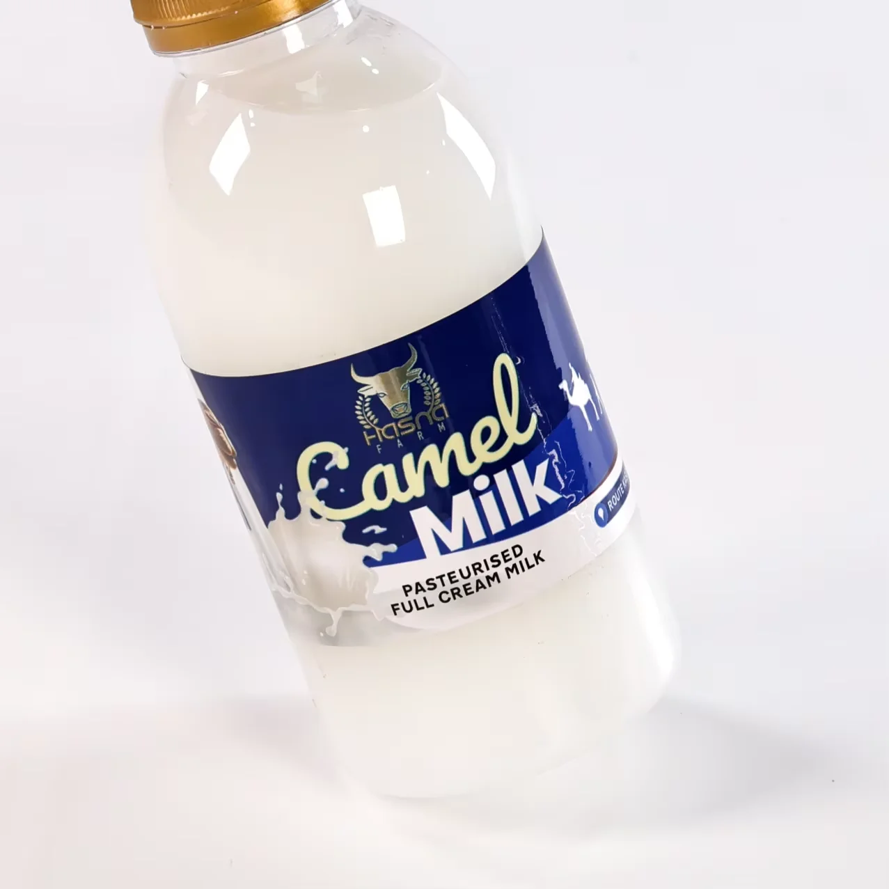 Custom Camel Milk Bottle Labels｜Waterproof｜Oil-Proof｜Strong Adhesive｜Roll Stickers