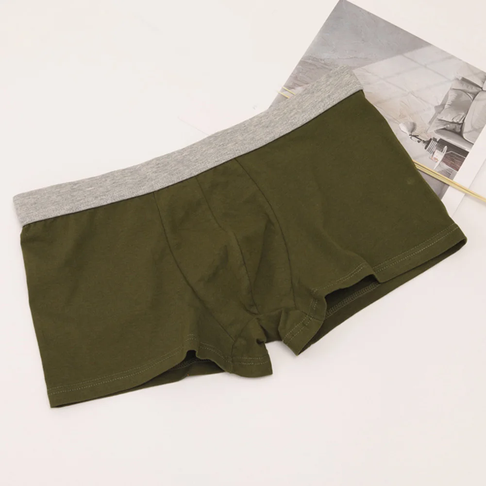 

Comfortable Men's Cotton Boxers Briefs with Breathable Fabric and Pouch Soft Underwear Suitable for Everyday Wear