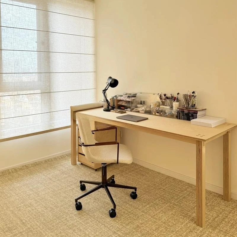 

Designer full birch ocean board desk, living room desk, study work computer desk