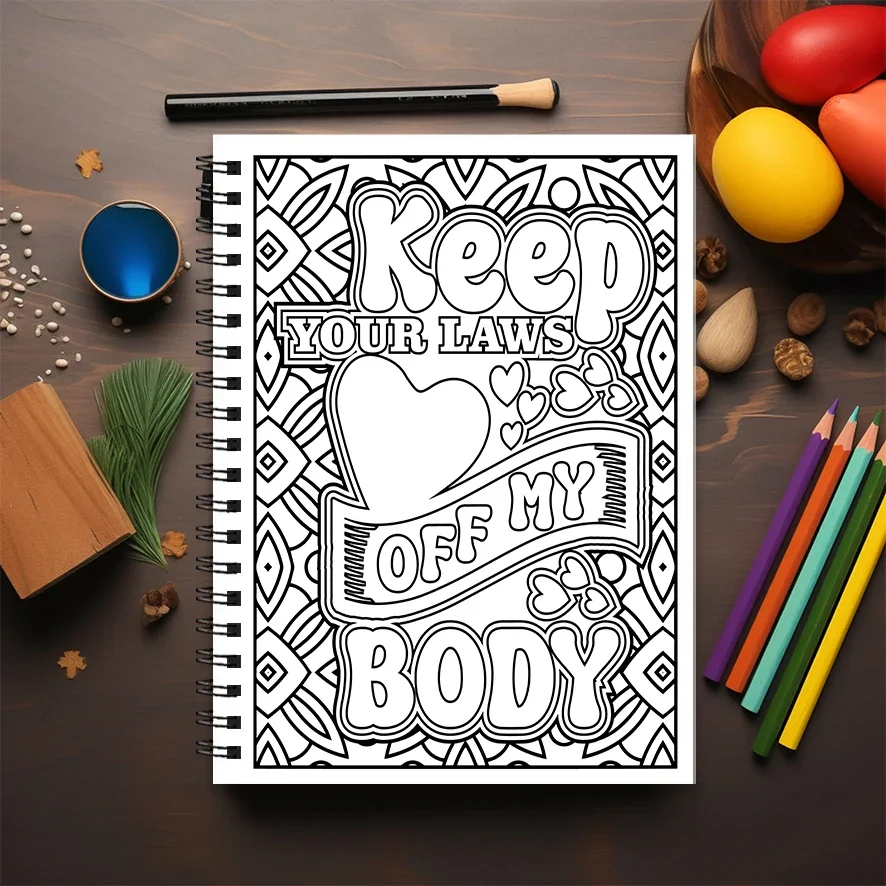 Adult Quotes Coloring Book - 8.3x 11.2 Inch 22 Page Coloring Book - Helps Reduce Stress and Ease Emotions