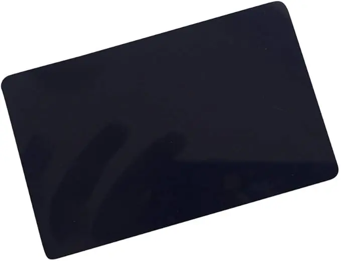 125khz writable rewrite Blank White T5577 T5557 Plastic RFID Hotel Key Card (Black 10 Pack)