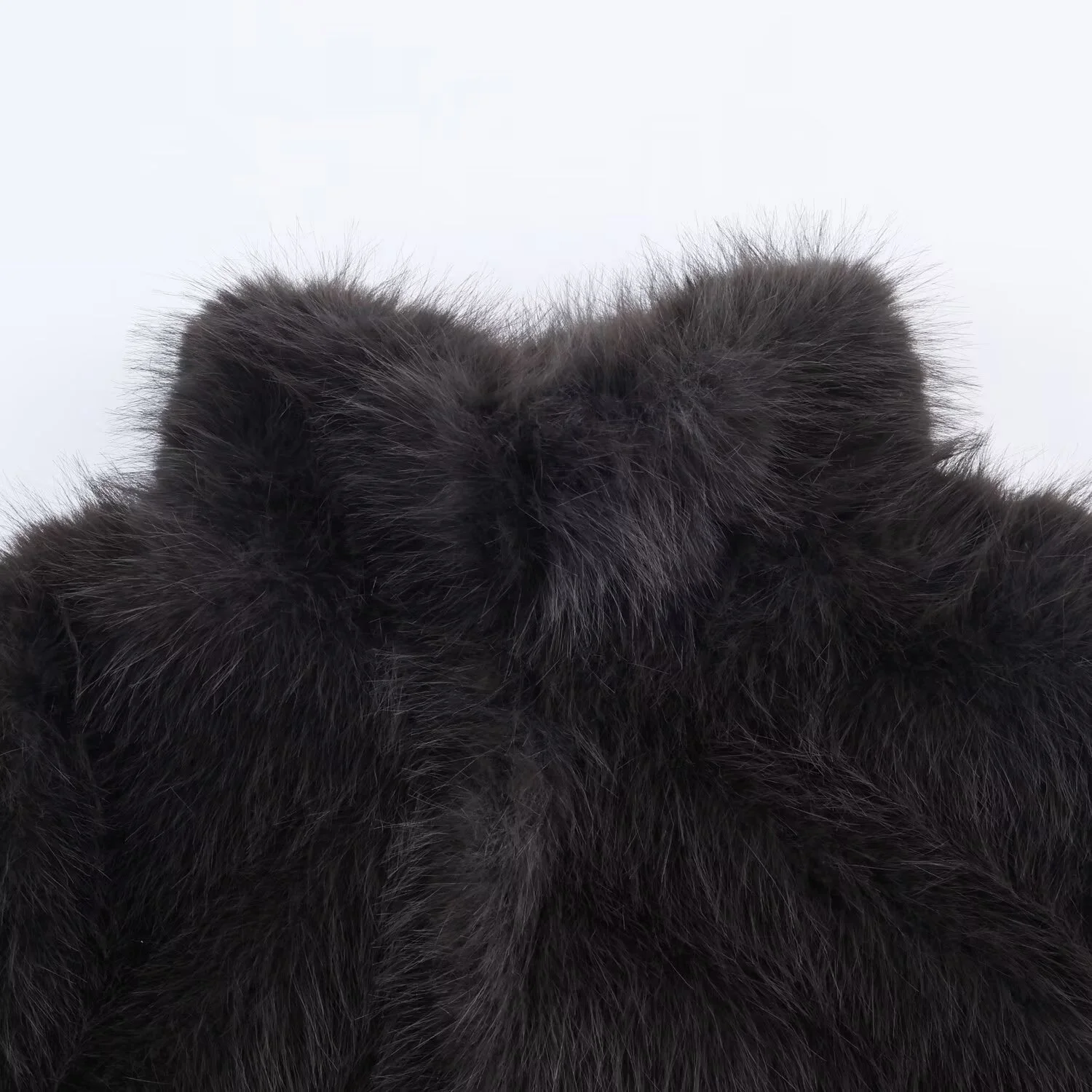 Podzimní nová dámská ležérní módní klopová krátká volná bunda s dlouhým rukávem a efektem umělé kožešiny - náhled 4