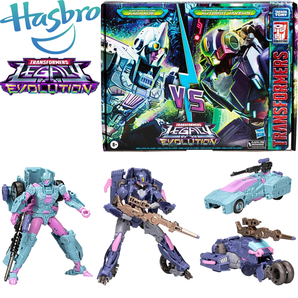 

In Stock Original Hasbro Transformers Legacy Evolution Deadeye Duel Autobot Javelin Kaskade Deluxe Class Action Figure Model Toy