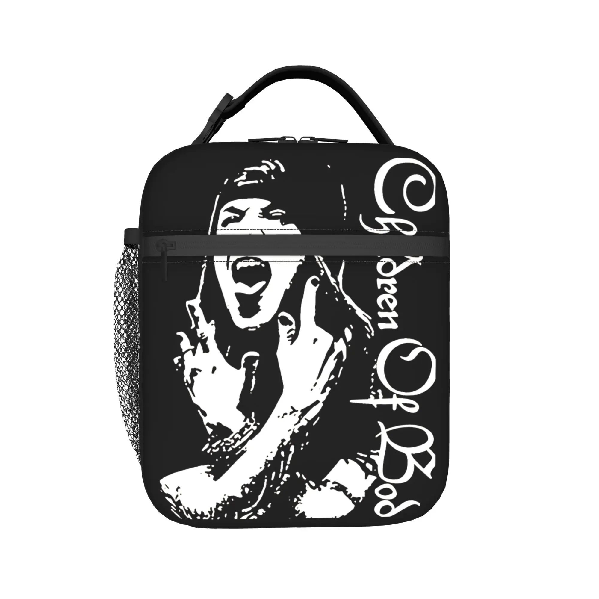 Children Of Bodom Lunch Bag  Funny Lunch Box Office Portable Thermal Tote Handbags For Adult Oxford Print Cooler Bag