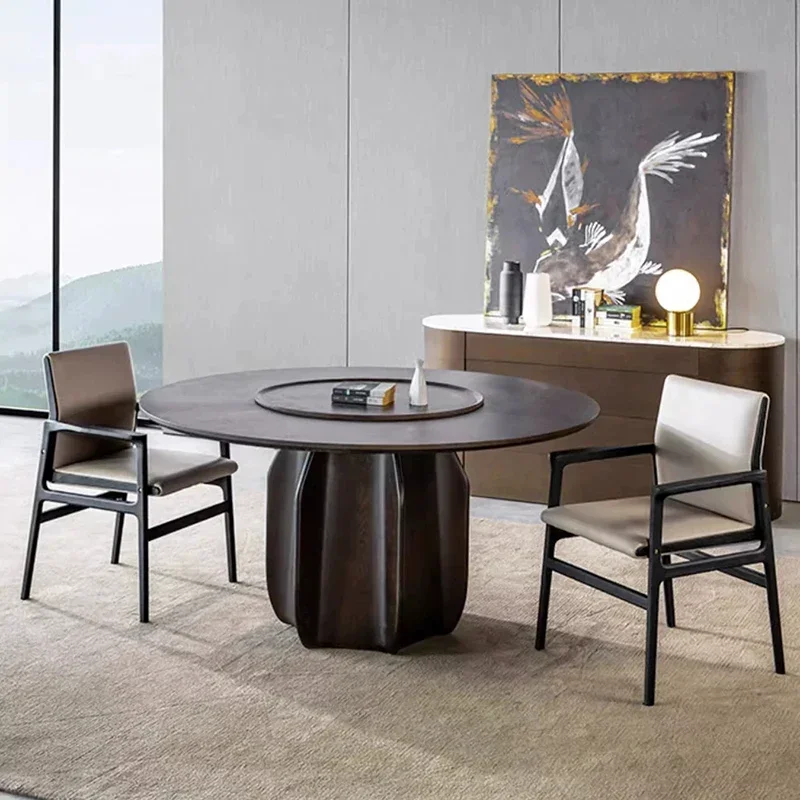 

Lift Top Round Dining Tables MobileMarble Stone Service Dining Table Turntable Removable Home Esstisch Apartment Furniture