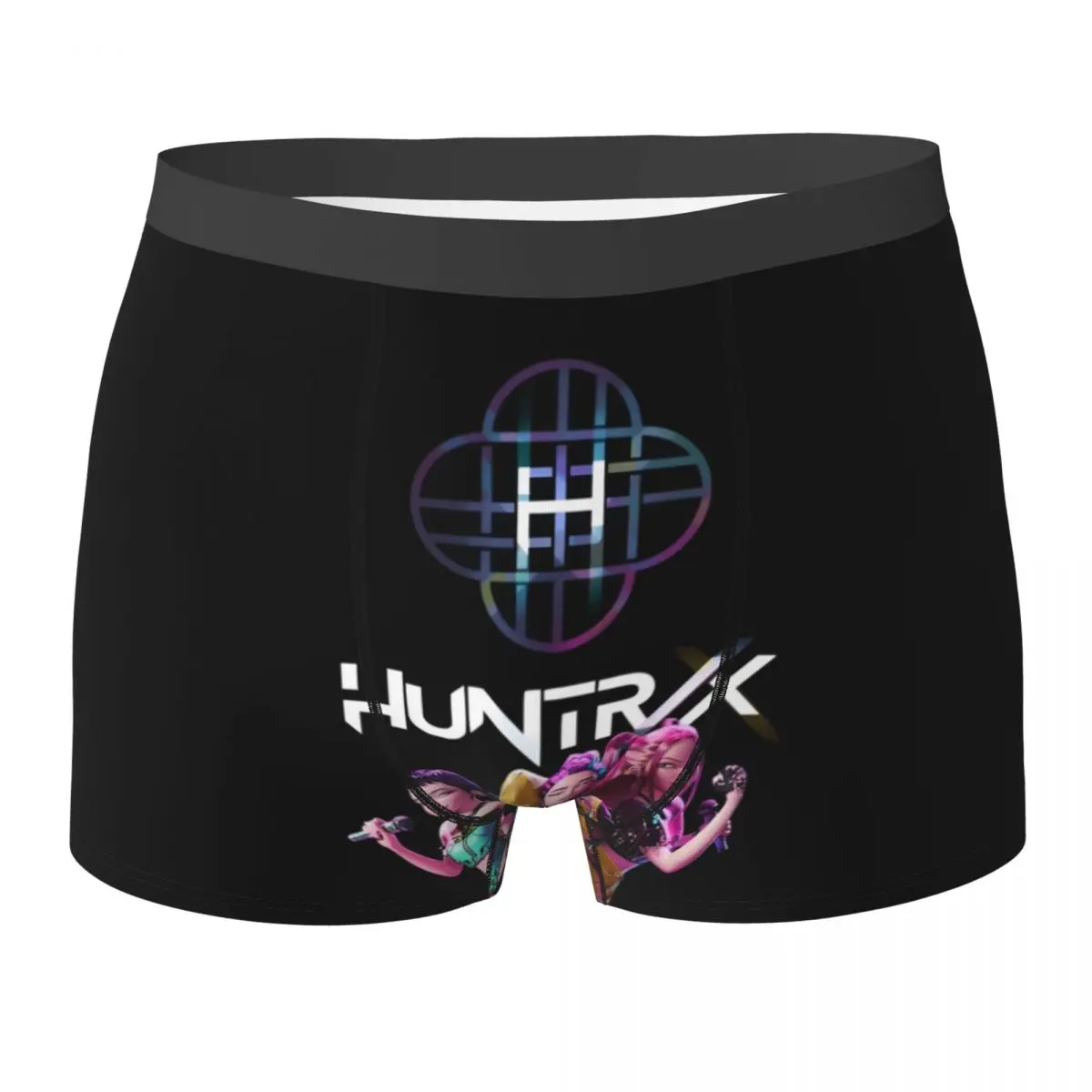 

Нижнее белье с логотипом Huntrix, мужские трусы-боксеры, милые шорты-боксеры, модный дизайн, трусики большого размера