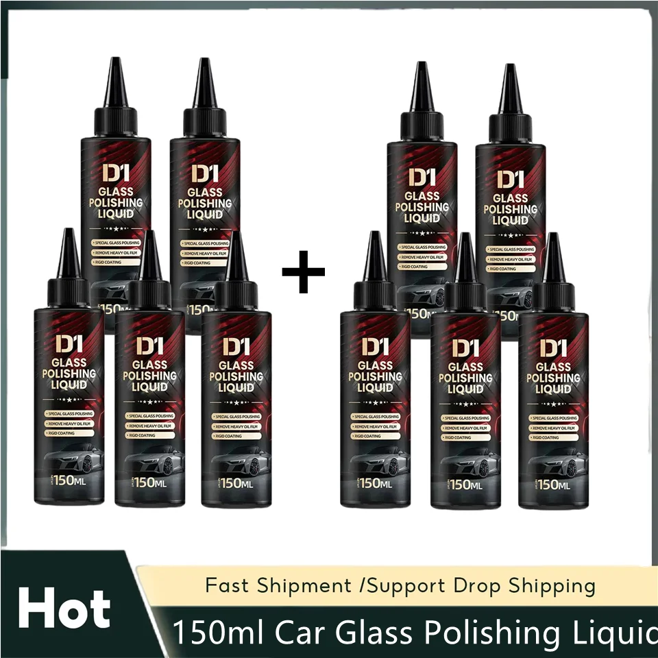 Glass Polishing Paste High Gloss Oil Film Remover for Auto Windshield Home Windows Safe Formula Long Lasting Shine Cleaner