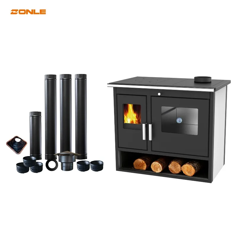 

RC1201A Wood Burning Stove With Oven Wood Stove For Cooking And Heat Stufa A Legna Cooking Stove With Cook Plate