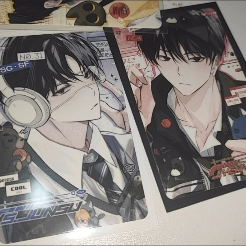 6 قطعة/المجموعة الكورية BL Manhwa وقت القمامة لومو بطاقة الذكور الذكور الحب لطيف الفتيان شخصيات Photocard المشجعين جمع أصدقاء هدية