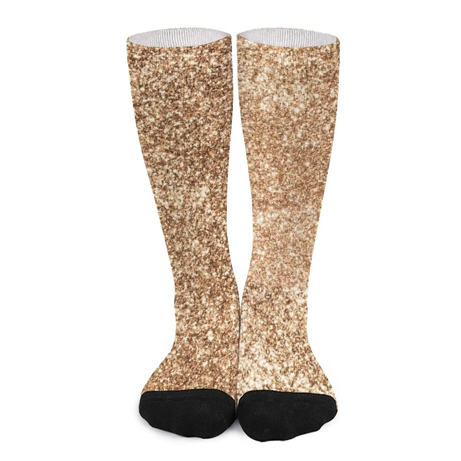 

Sparkly Gold Superstar Socks Sock woman Men′s sock socks for men sports and leisure