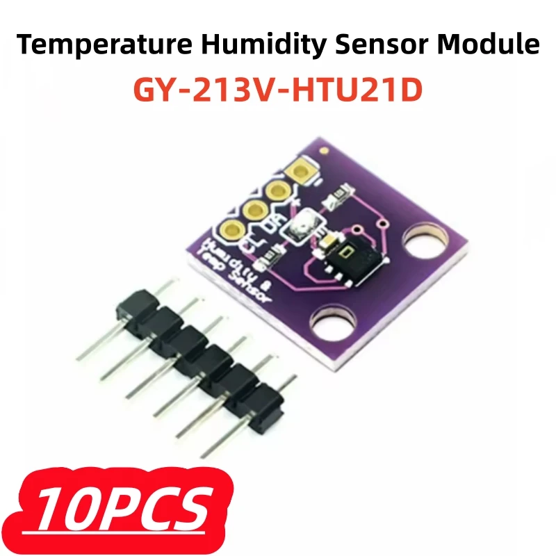 10 Pçs/lote 100% Novo GY-213V-HTU21D HTU21D I2C Sensor de Umidade de Temperatura/Substituir Módulo SHT21 SI7021 HDC1080