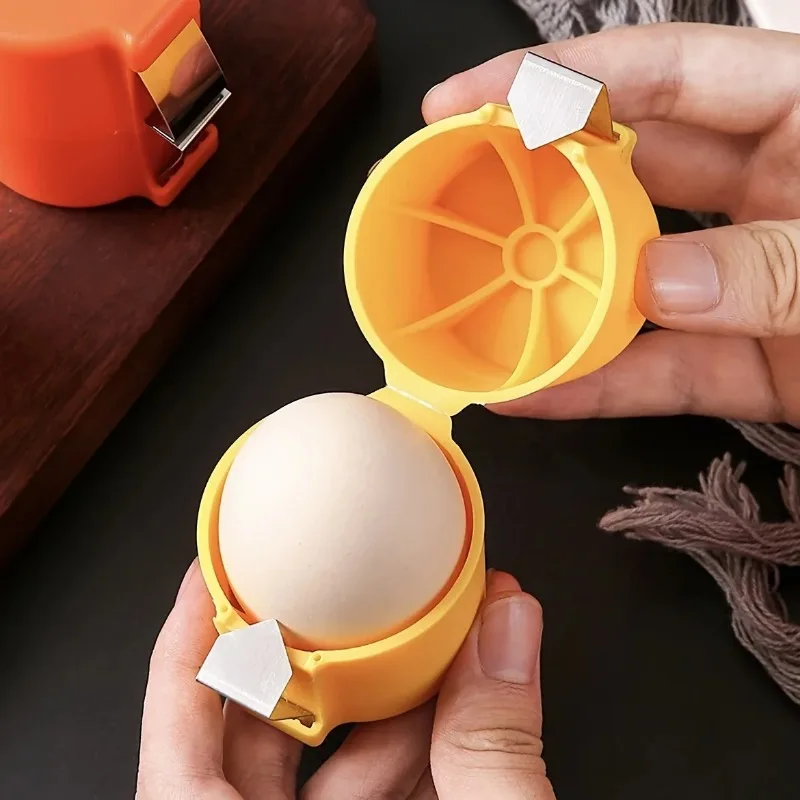 Máquina portátil de abertura de ovos, batedor rápido de ovos, cozinha, descascador de ovos, ferramenta separadora de gema, descascamento rápido, gadgets para