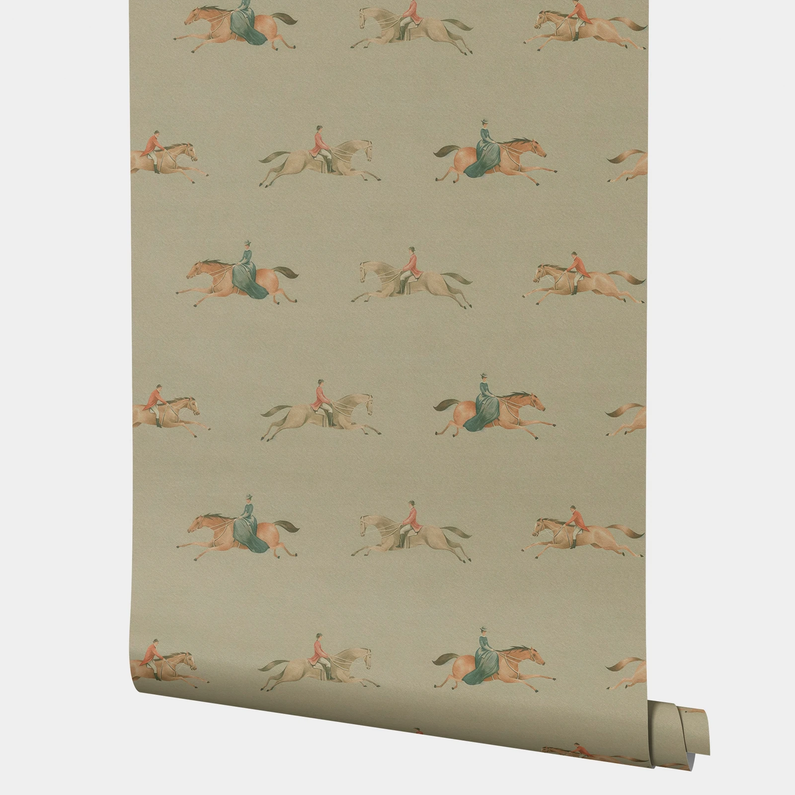 

Художественные самоклеящиеся обои для верховой езды, ностальгические фотообои для конной спортивной сцены для интерьера, обои для ванной комнаты