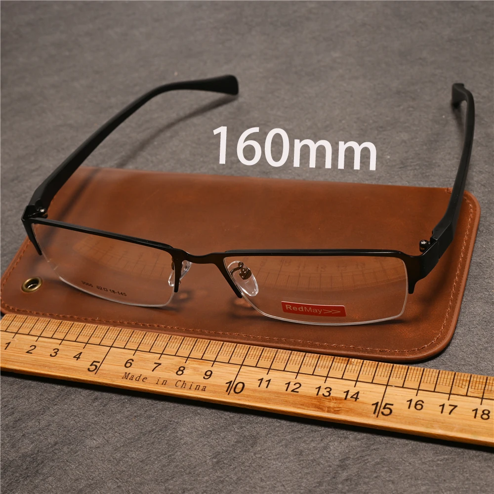 

Rockjoy 160mm Oversized Eyeglasses Frame Male Women Large Wide Glasses Men Spectacles for Prescription Semi Rimless Eyewear