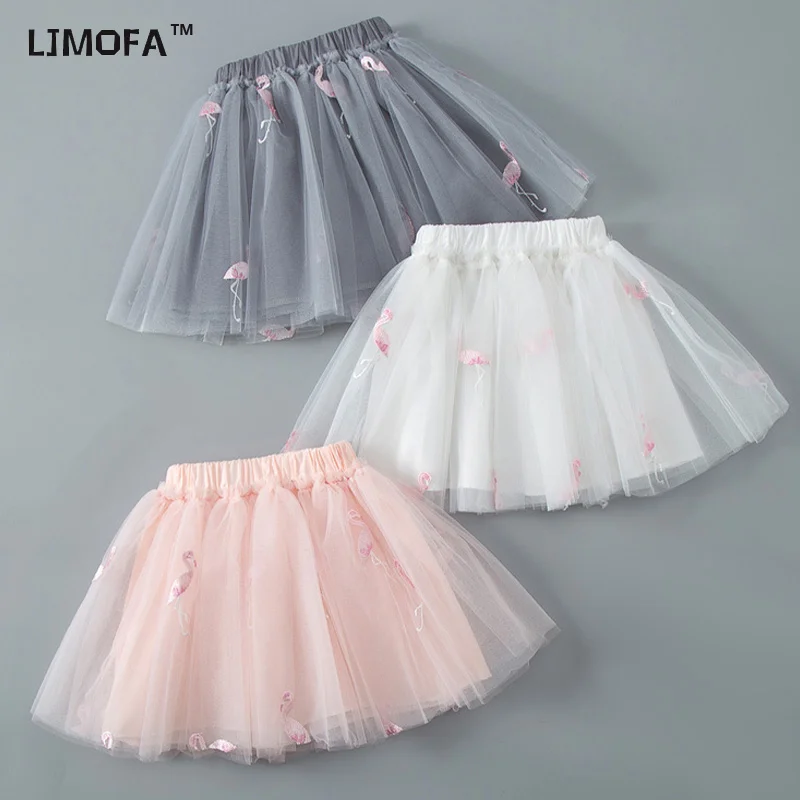 

LJMOFA Baby Girls Tulle Skirt Tutu Short Dress Fluffy Summer Princess Party Dance Skirts Children Dress Kids Mini Skirts D241