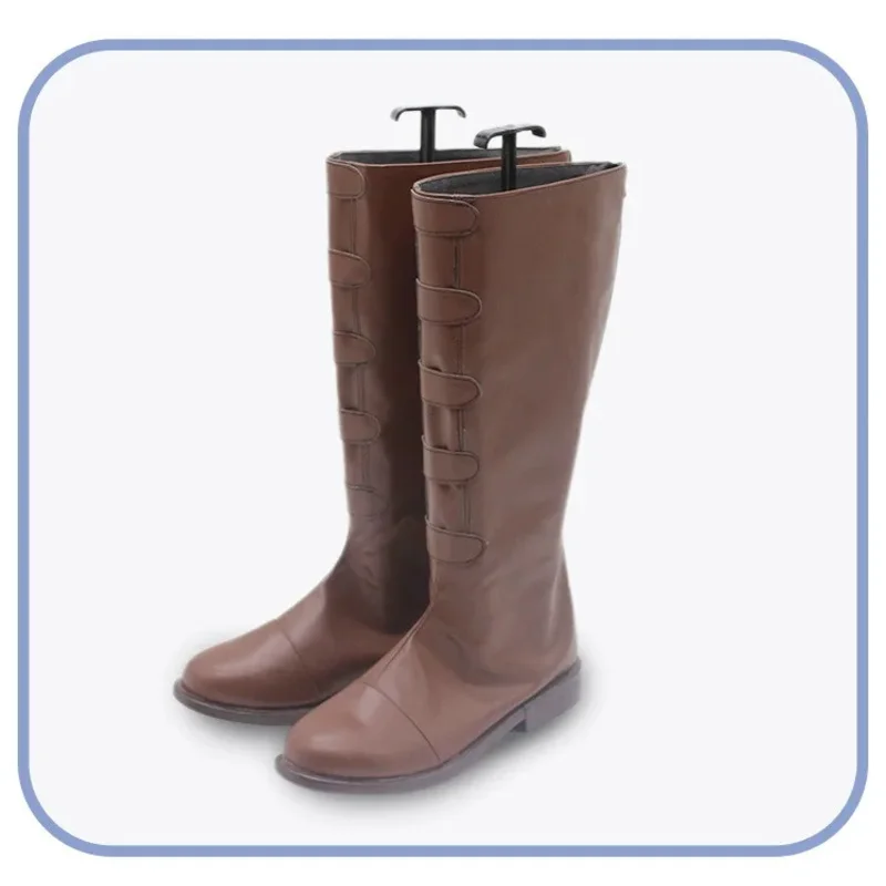 

2025 11 Falin Touden аниме Delicious in Dungeon, реквизит для косплея, обувь из искусственной кожи, карнавальные ботинки на Хэллоуин, на заказ Mad