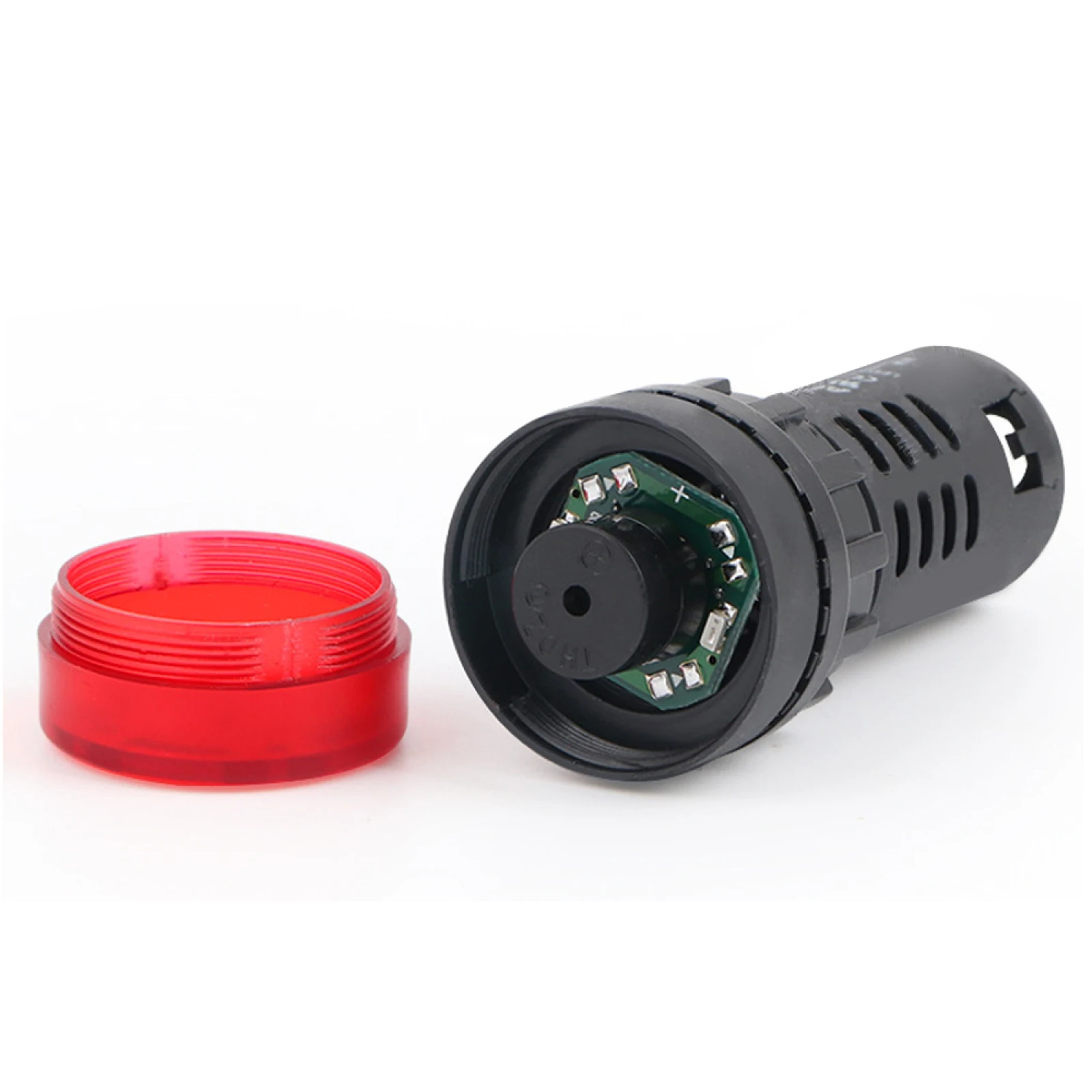 الجملة نشط كهرضغطية الجرس AD16-22SM التيار المتناوب 110 فولت LED فلاش إنذار + مؤشر مصباح تحذير