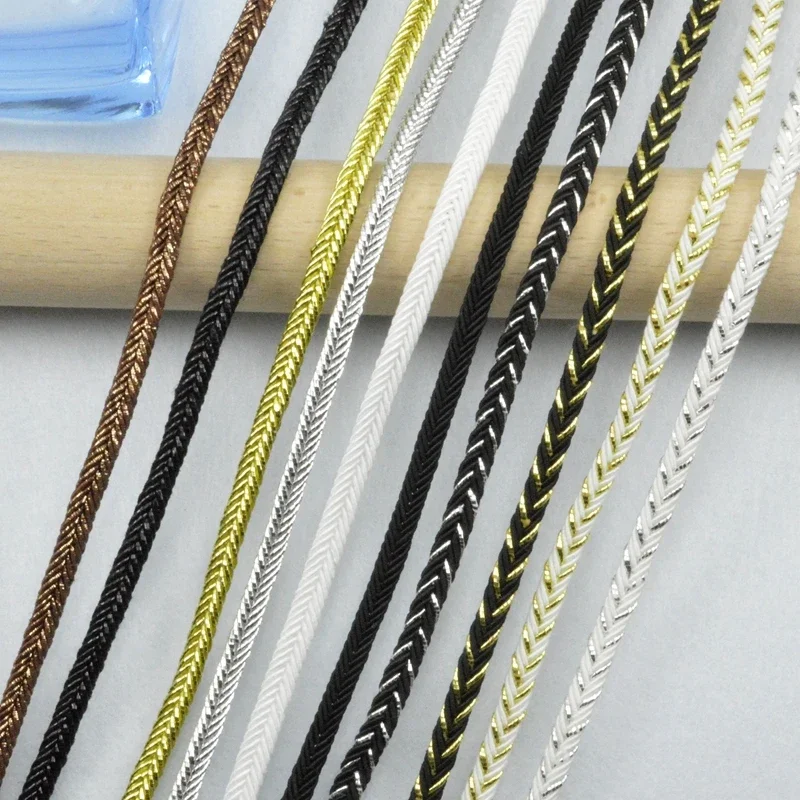 5Meters/16.4Ft Per Pack New Style Lace Ribbon Clothing Accessories DIY Crafts Wedding Dress Double-Sided Floral Braid Lace Polye