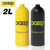 DIDEEP 2L Scuba Diving Cylinder Oxygen Tank Dive Respirator for Snorkeling Breath Bucear Diving Equipment(Only Oxygen Tanks)