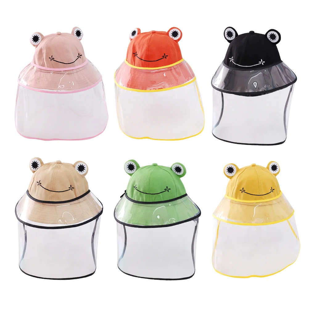 

Baby Droplet Sun Hat Wide Brim Kids Anti Saliva Summer Protection Foldable Face Cover Sunscreen Dustproof Outdoor
