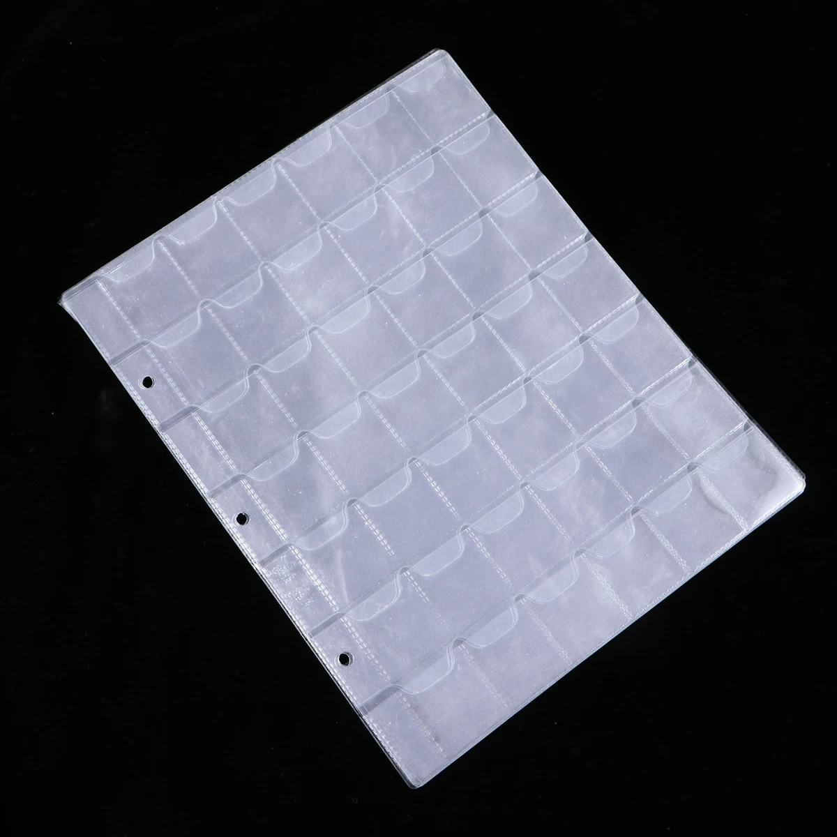 10 قطعة صفحات حامل العملات الصلبة 42 جيوب ألبومات موثوقة لتخزين جمع العملات المعدنية مقاوم للماء حافظة مجلد جمع PVC #1