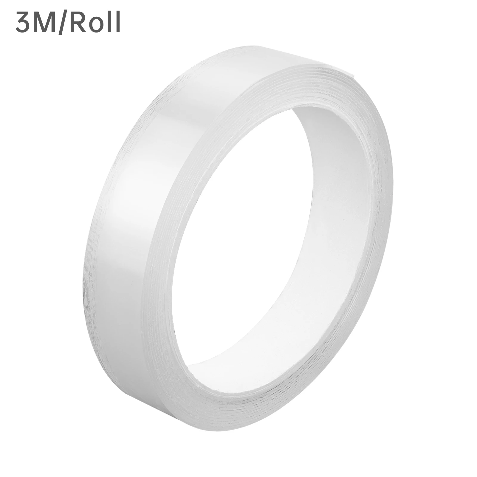 1m / 3m Multipurpose Transparent Double Sided Adhesive Tape, Removable Waterproof Traceless Tape Tools