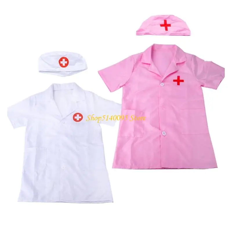 DXAE COSPLAY Halloween Doctor Costume Doctor Role Play Declod Up Set Boys Girls
