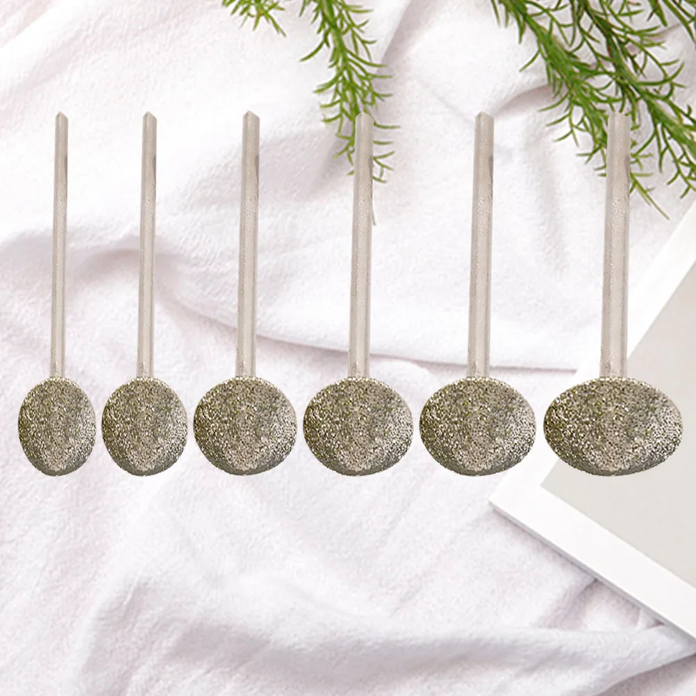 

6 Pcs Grinding Head Tools for Stone Carving Jewelry Ceramic Alloy Electric H High Hardness Ideal Correction Tool Durability