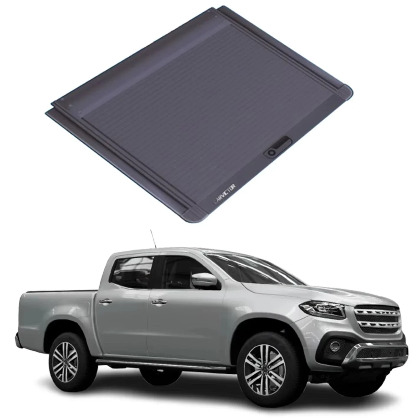 

Для Mercedes-Benz X-Class Pickup Tail Box Крышка грузовика Выдвижная алюминиевая крышка рольставней Крышка Tonneau