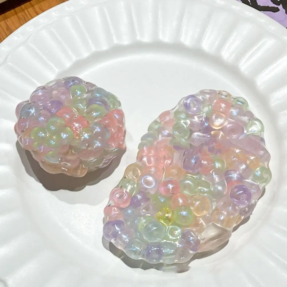 

Прозрачные радужные бусины, игрушка-щипцы, супер мягкая имитация шарика ручной работы, игрушка-щипцы, эластичная креативная игрушка с медленным отскоком