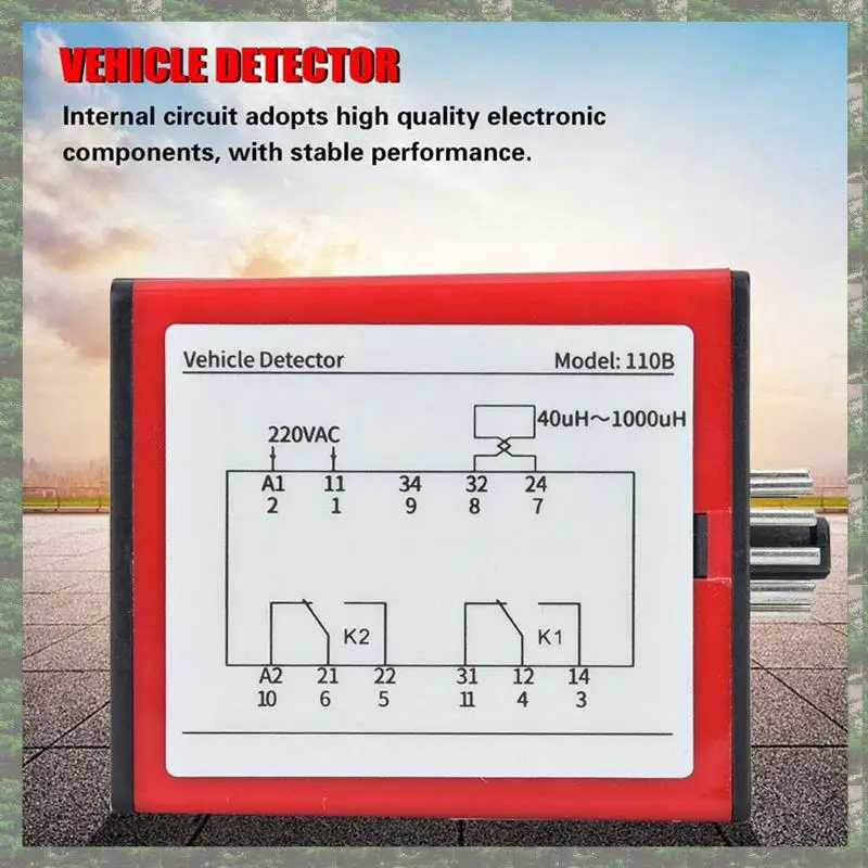 Promotion 4X 110B Vehicle Detector AC220V Single Channel Inductive Vehicle Loop Detector For Car Parking Lot Access Control