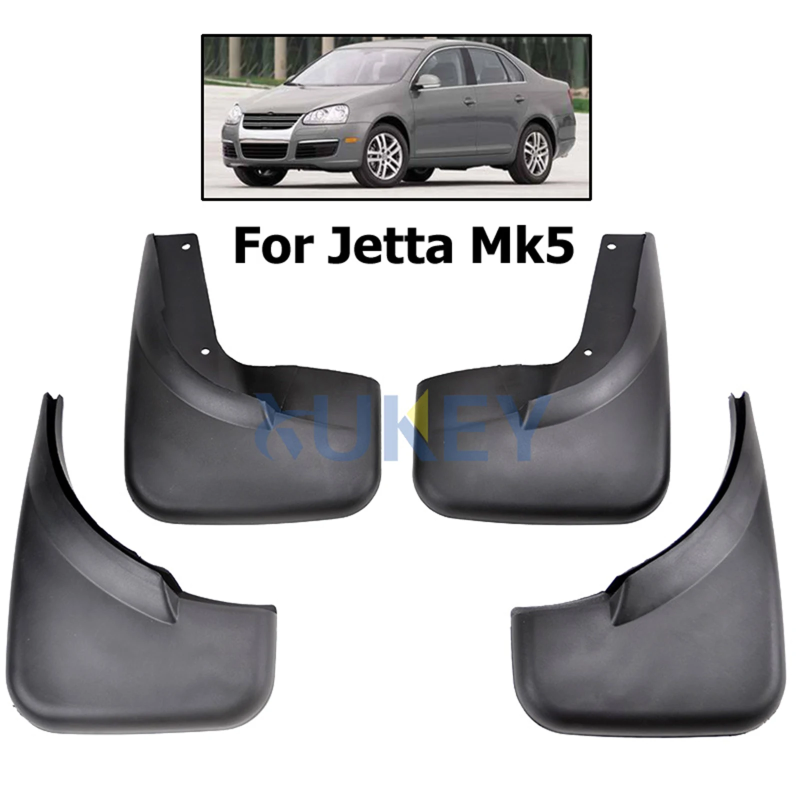 

4x Set Molded Car Mudguards for VW Jetta 5 A5 Mk5 Bora Vento GLI 2006 - 2011 Fender Mudflap Splash Mudguard 2007 2008 2009 2010