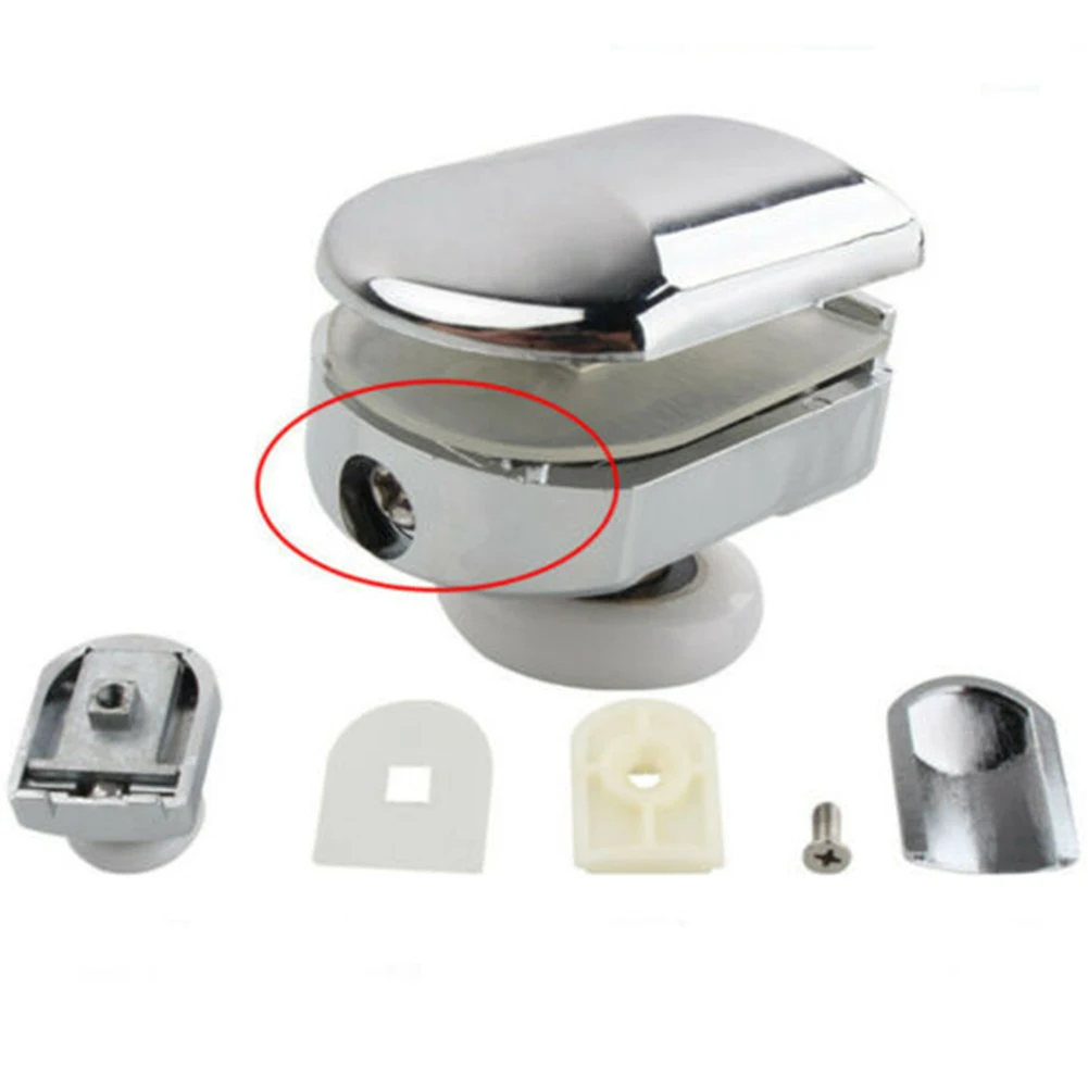 

Ролики для дверей, 4 шт., из цинкового сплава, с защитой от столкновений, для душевых кабин, одинарные, фурнитура для дома