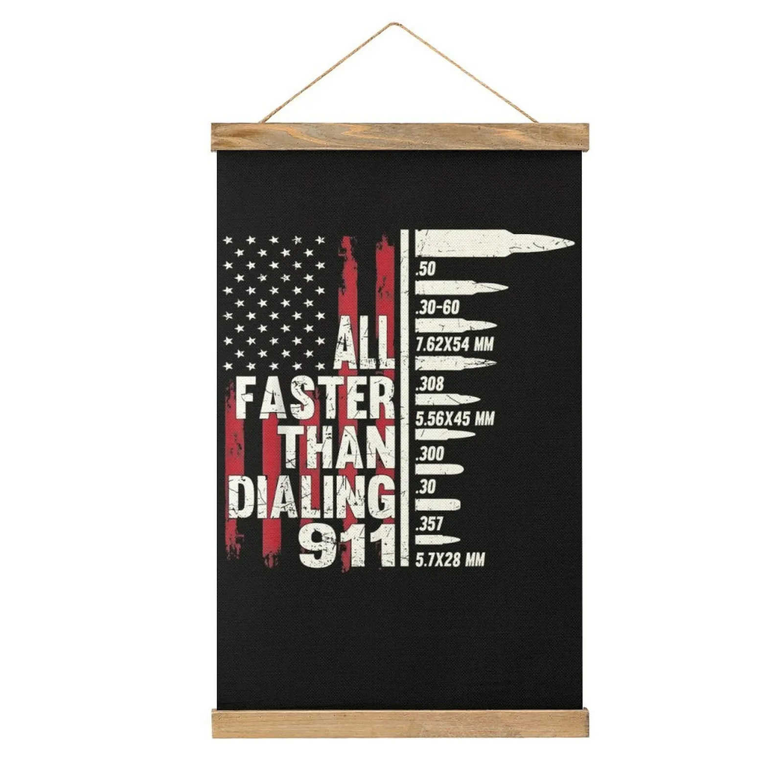 Льняная подвесная картина, быстрее, чем 911 звонков, графическая саркастическая картина, картина для спальни, подвесная белая декорация