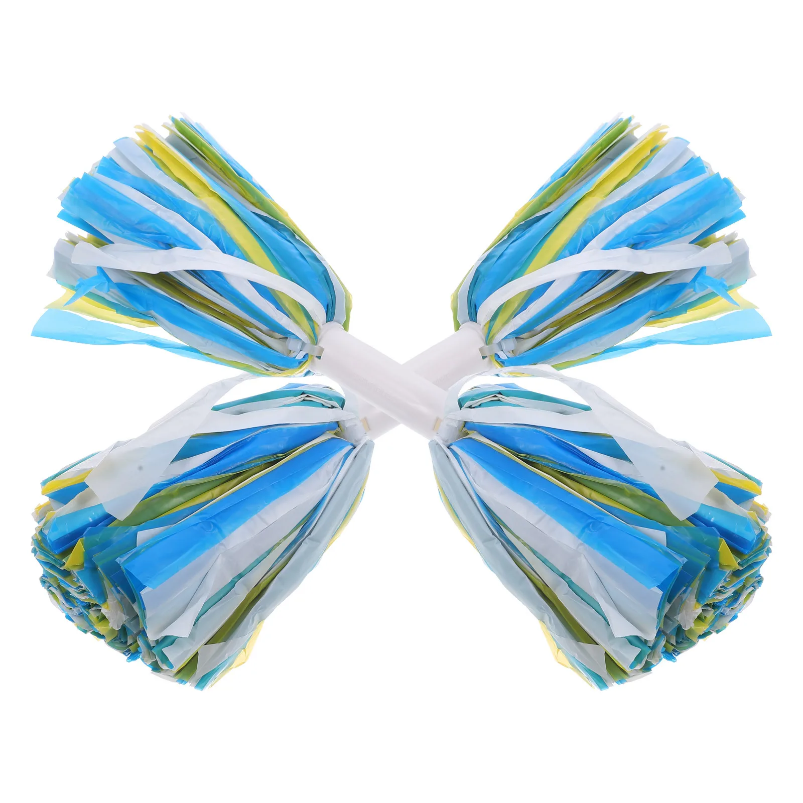 

2Pcs Cheerleader Pom Poms Reusable Bright Metallic Spirit Cheering Accessories for Sports Dance Festival Performance