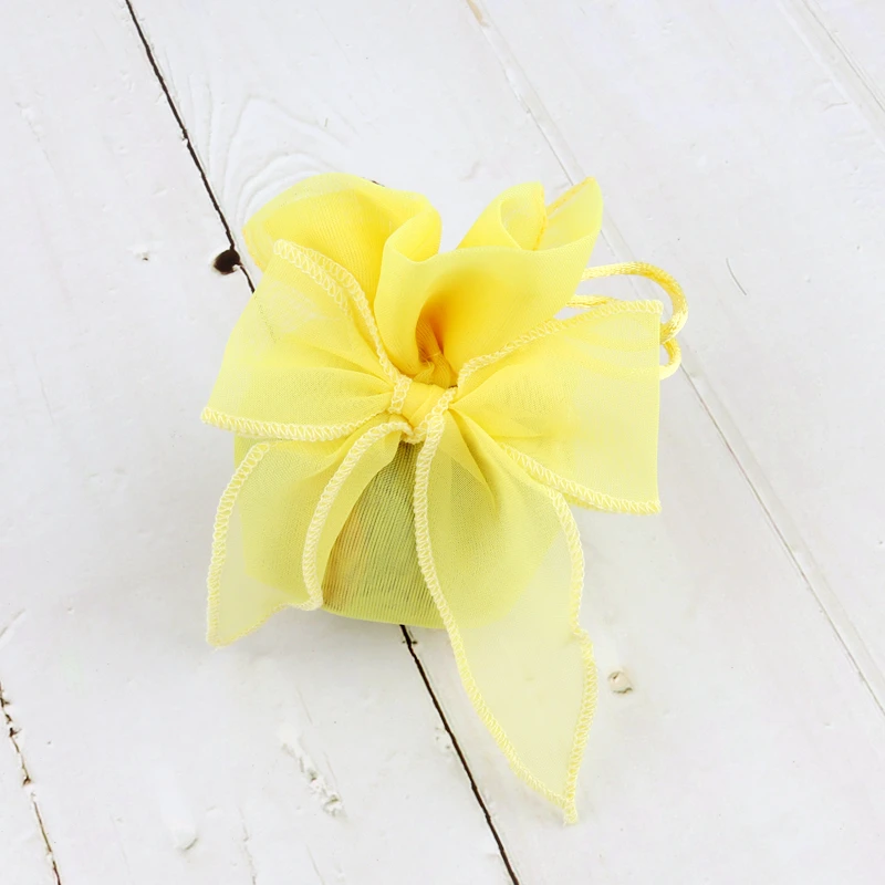 40pcs 13.5*9.5cm Colored Mesh Bag Christmas Gift Bag Wedding Candy Bags Sweet Bow-Knot Organza Gift Bags for Home Decoration