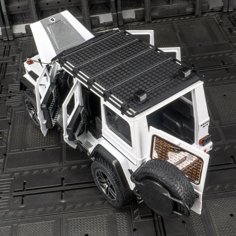 1:24 Mercedes Benz G550 Abenteuer 4x4 Druckguss Metall legierung Modell auto Sound Licht zurückziehen Sammlung Kinder Spielzeug Geschenke