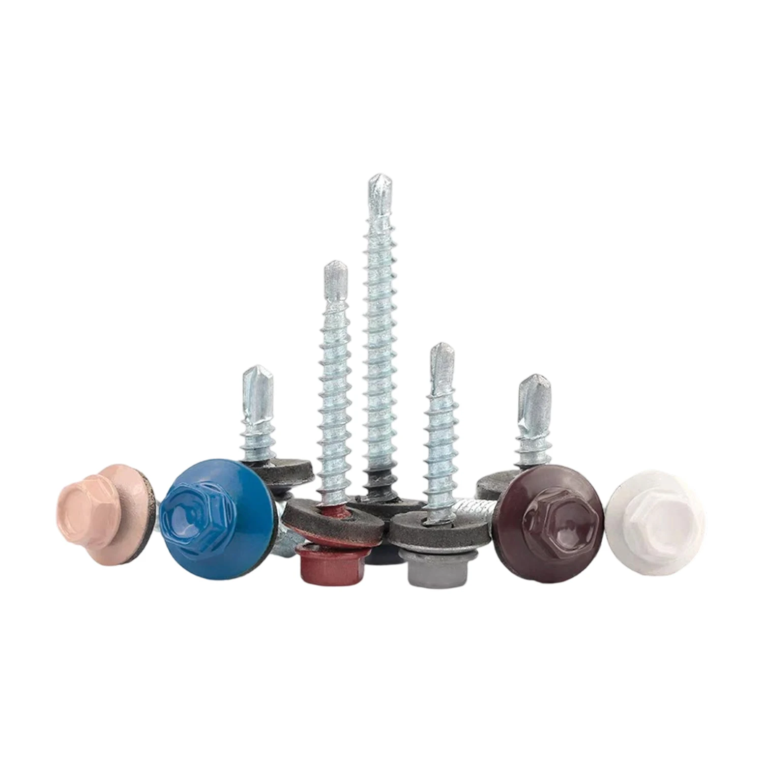 

Factory Price DIN7504 Tek Screws Galvanized Hex Head Painted Head Self-Drilling Roofing Screws