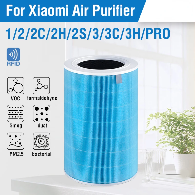 Air Purifier Filter Replacement for Xiaomi Air Purifier Mi 1/2/2S/3/3H Pro HEPA Carbon Filter