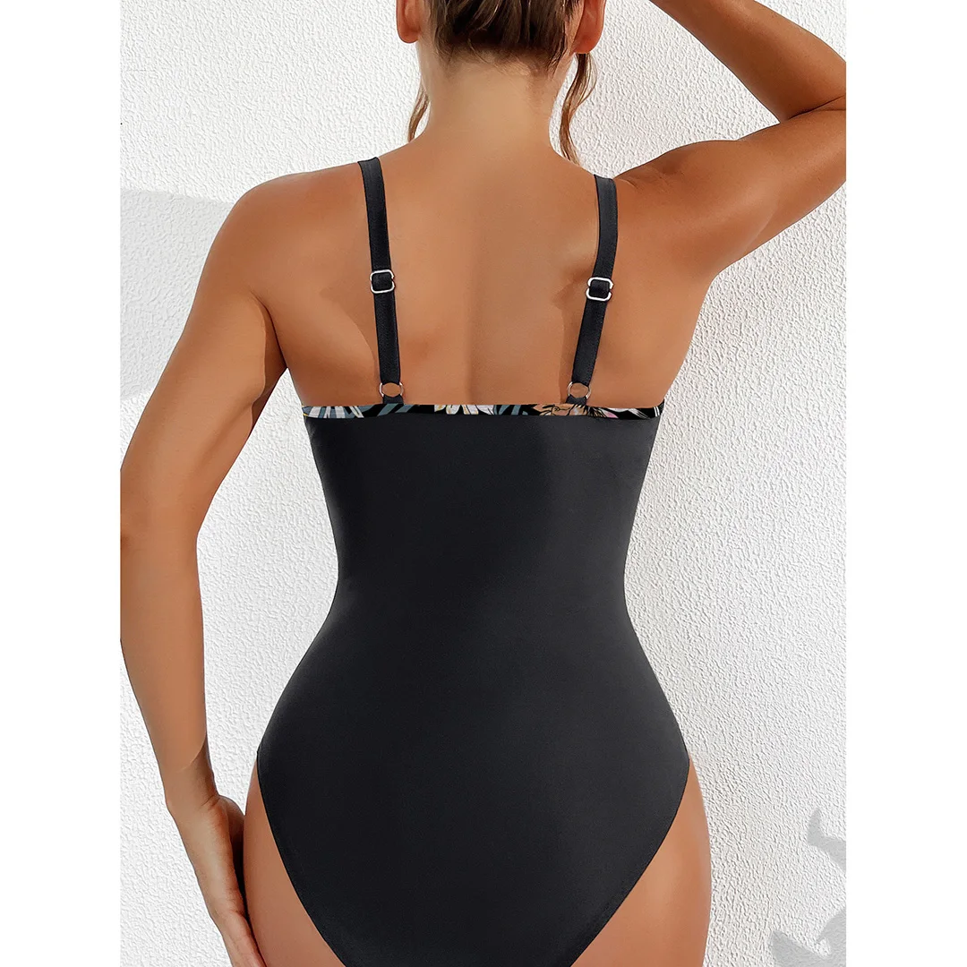 S - XL Neuer sexy, durchsichtiger Badeanzug mit V-Ausschnitt für Damen, einteiliger Badeanzug, Monokini mit hohem Beinausschnitt, Badebekleidung, Badeanzug, Modell V5136 – Detail 22