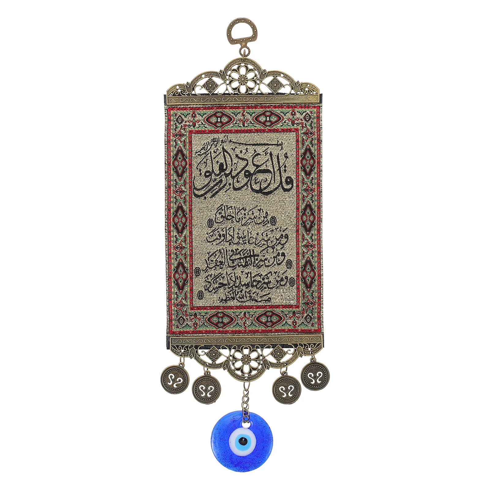 

Blue Eye Scripture Cloth Hanging Decoration Delicate Wall Pendant Bedroom Living Room Interior Hanging Adornment Craft