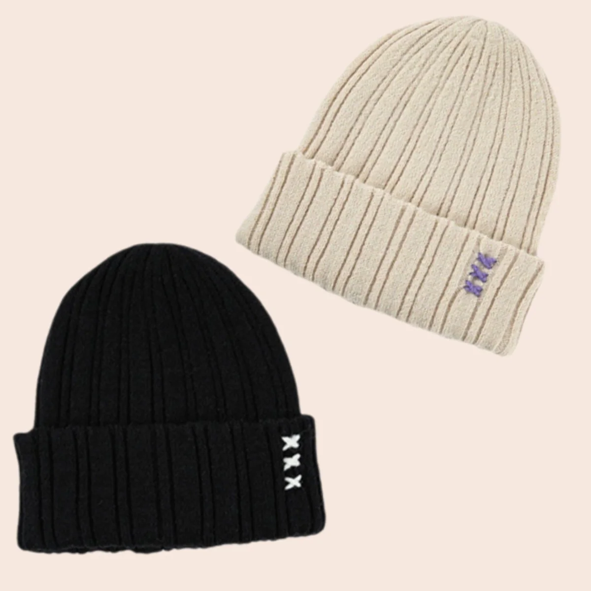 

Outdoor Street Trend Pullover Hat Men and Women Simple Solid Color Knitted Hat Spring and Autumn Design Versatile Brimless Hat
