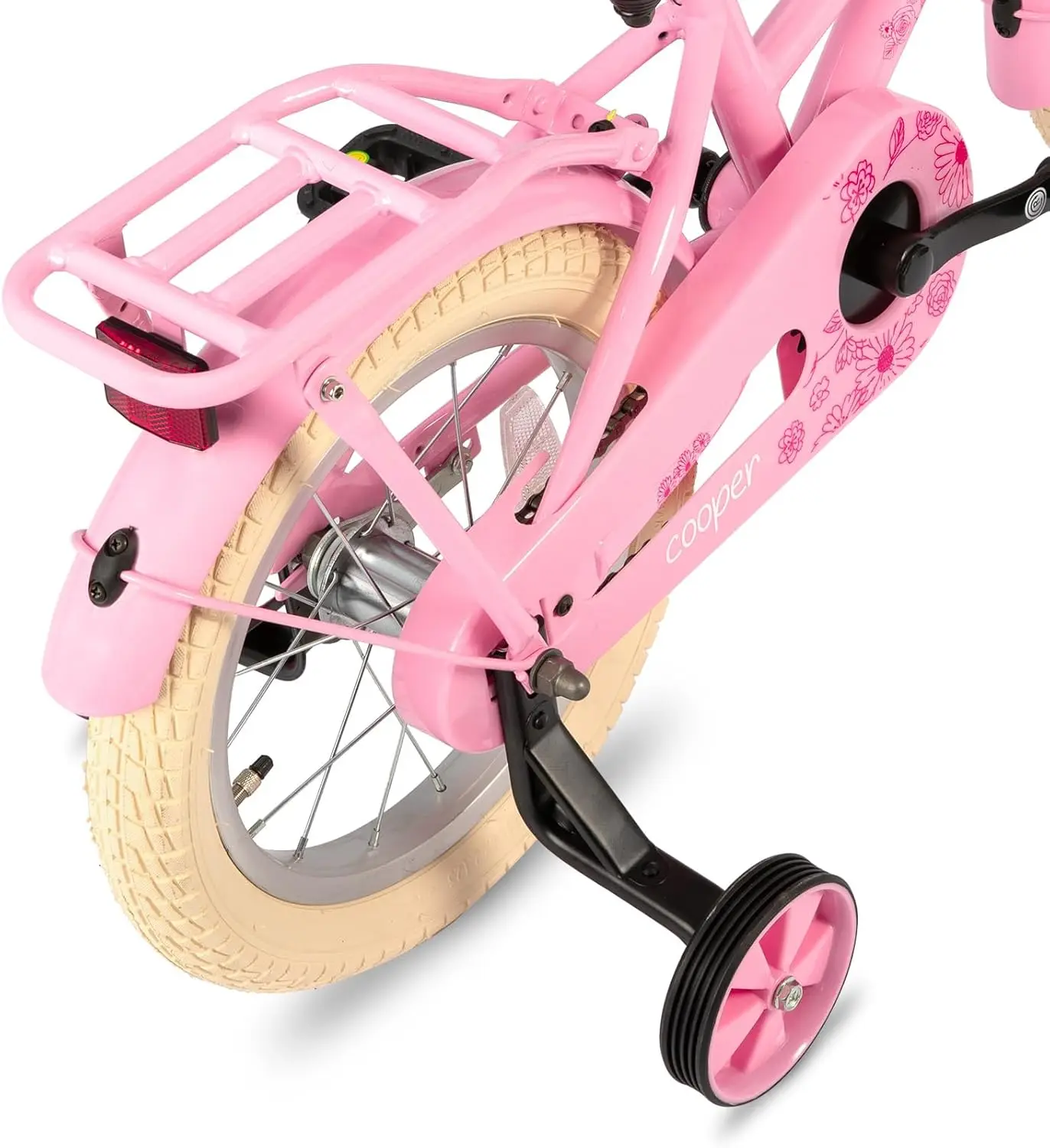 Vélo de style rétro pour filles avec roues d'entraînement, vélo pour enfants de 2 à 12 ans, 14 po, 20 po
