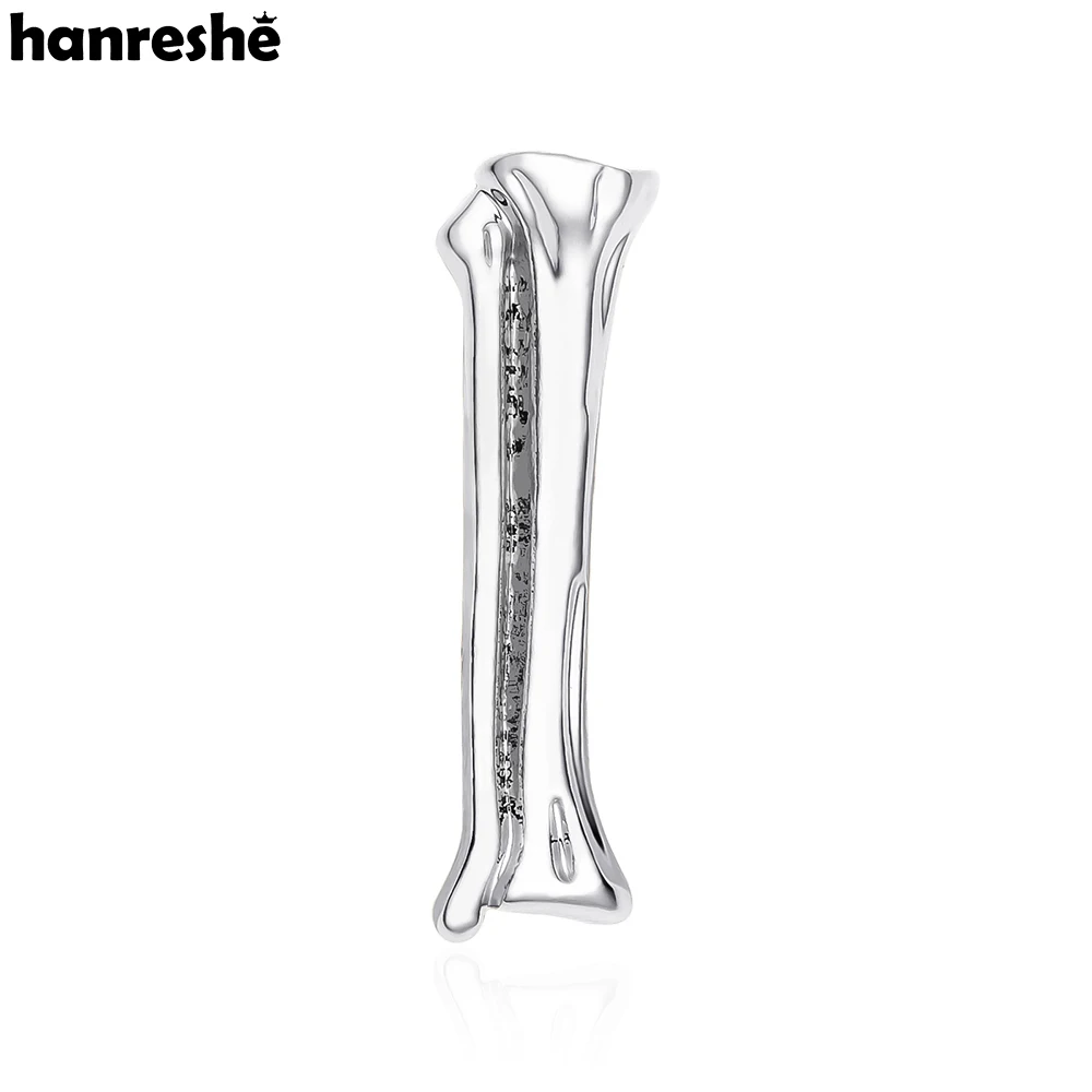 Hanreshe Orthopedic Thigh Bone Metal Brooch Pins Medical Anatomy Lapel Backpack Skeleton Badge Jewelry for Doctor Nurse Student