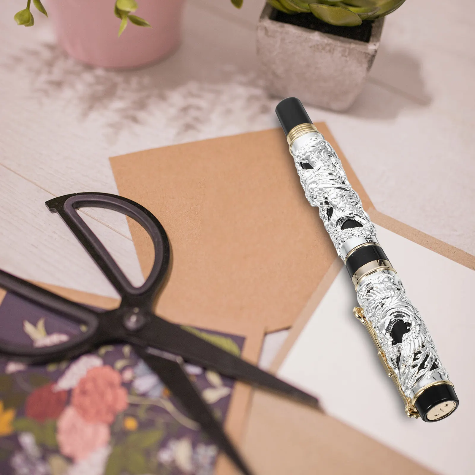 dragon-phoenix-zinc-alloy-vintage-fountain-pen-metal-dragon-texture-carving-elegant-calligraphy-drawing-signing-portable-pen