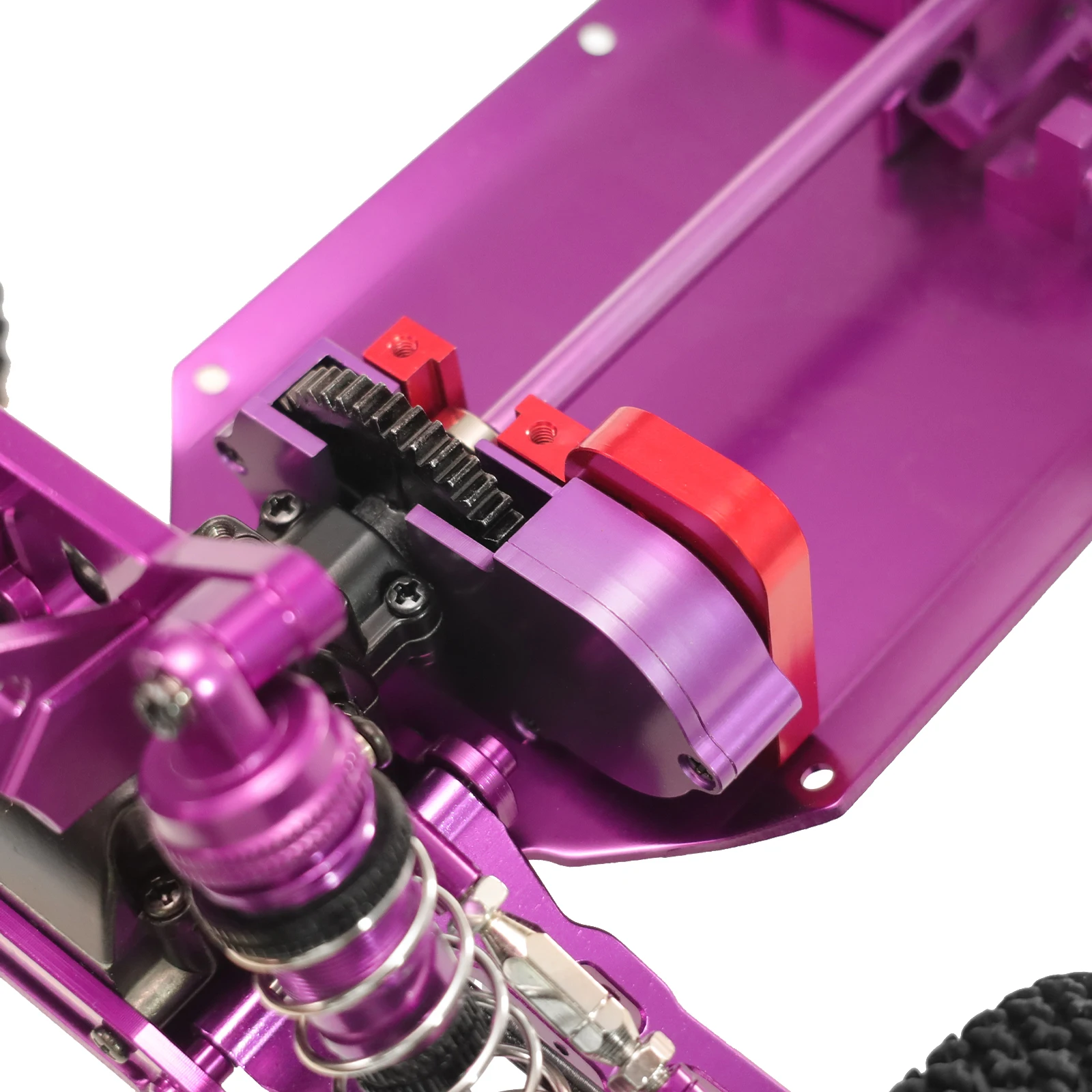 Metalowy uchwyt silnika bezszczotkowego do WLtoys 1/14 144001 144002 144010 1/12 124017 124016 124017 124019 Części do samochodów RC