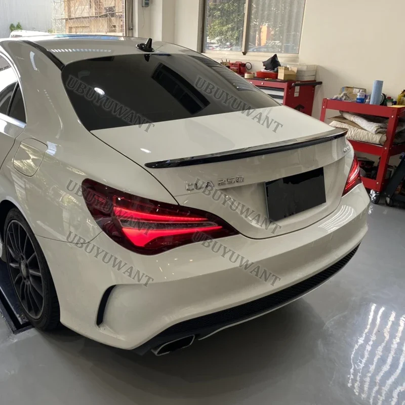 Für CLA Spoiler CLA45 W117 C117 ABS Heckklappen-Spoiler Flügel Cla 200 250 260 2014 2015 2016 – Detail 3